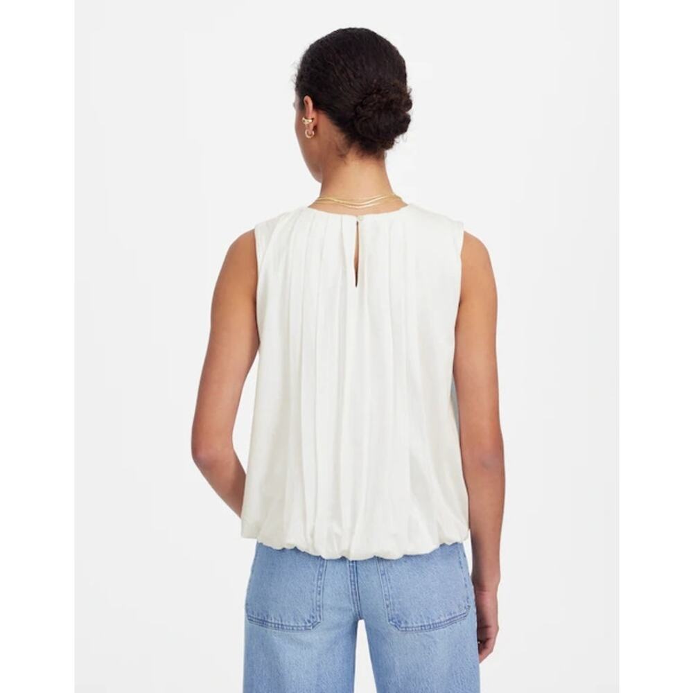 NWT Madewell Sleeveless Crewneck Bubble Top Size L - Picture 8 of 8
